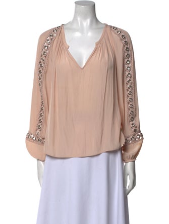 Ramy Brook V-Neck Long Sleeve Blouse