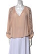 Ramy Brook V-Neck Long Sleeve Blouse
