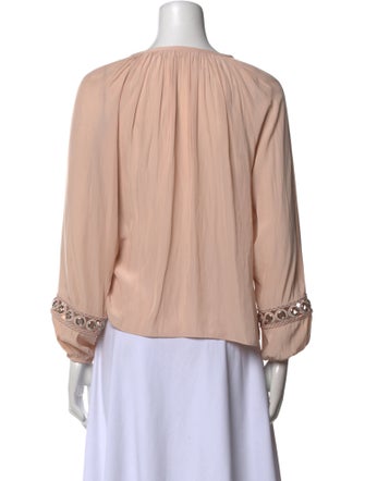 Ramy Brook V-Neck Long Sleeve Blouse
