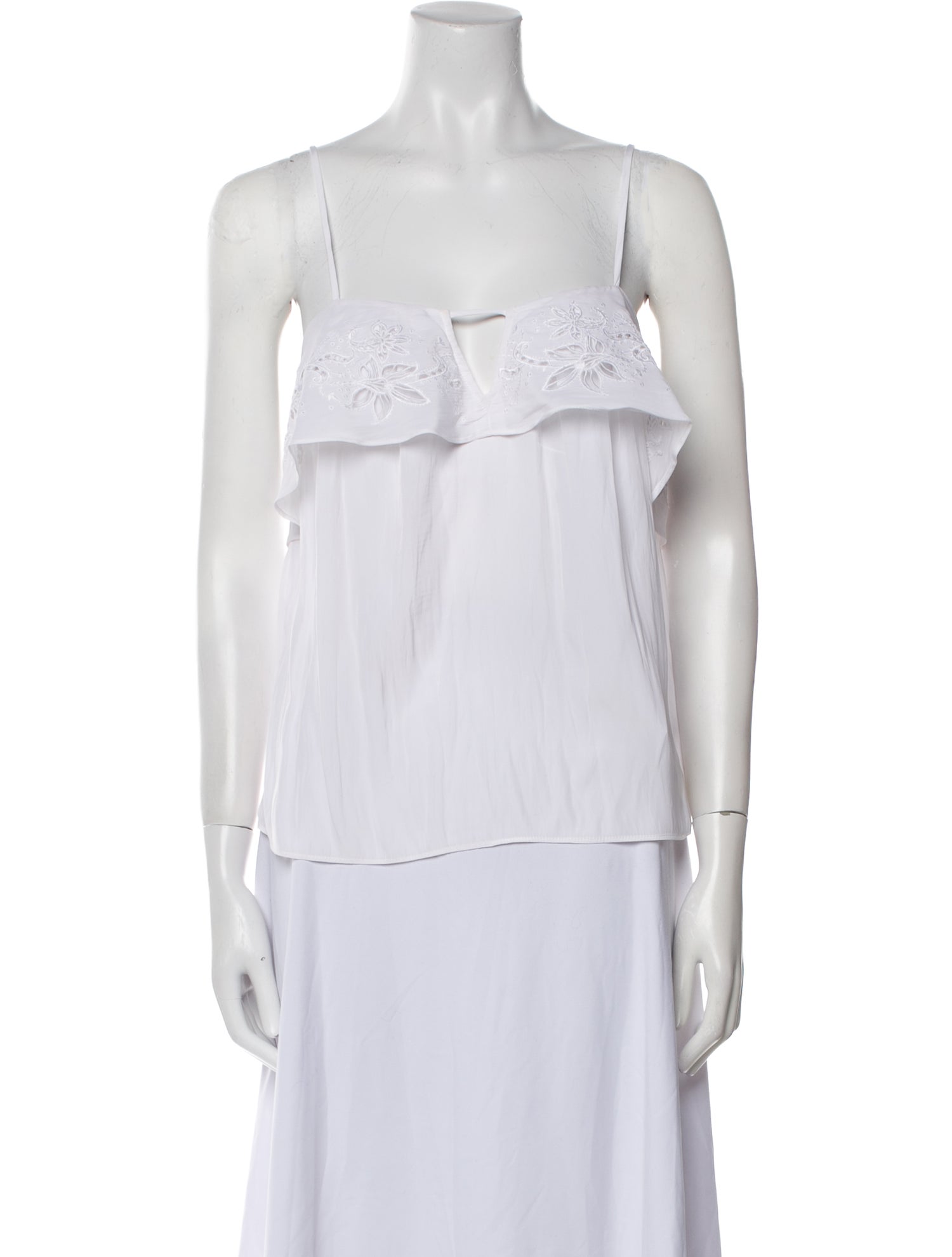 Ramy Brook Square Neckline Sleeveless Top