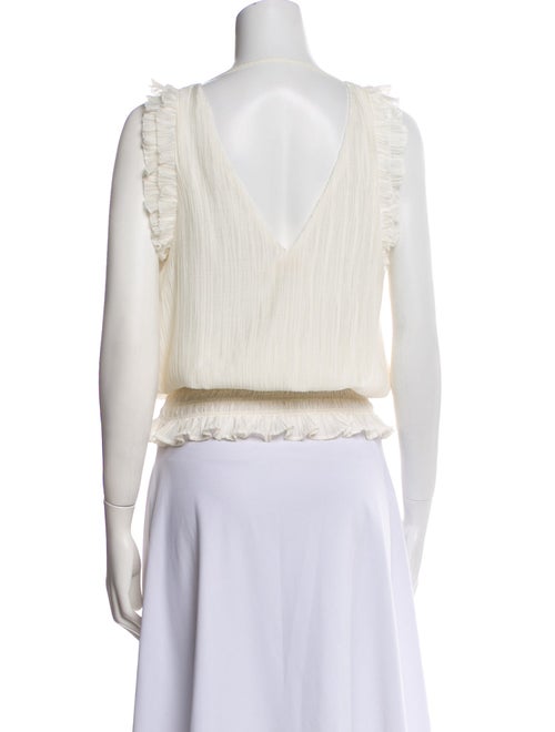 Ramy Brook V-Neck Sleeveless Crop Top