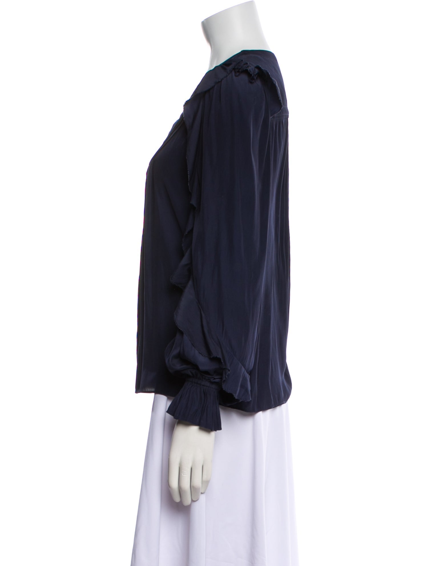 Ramy Brook V-Neck Long Sleeve Blouse