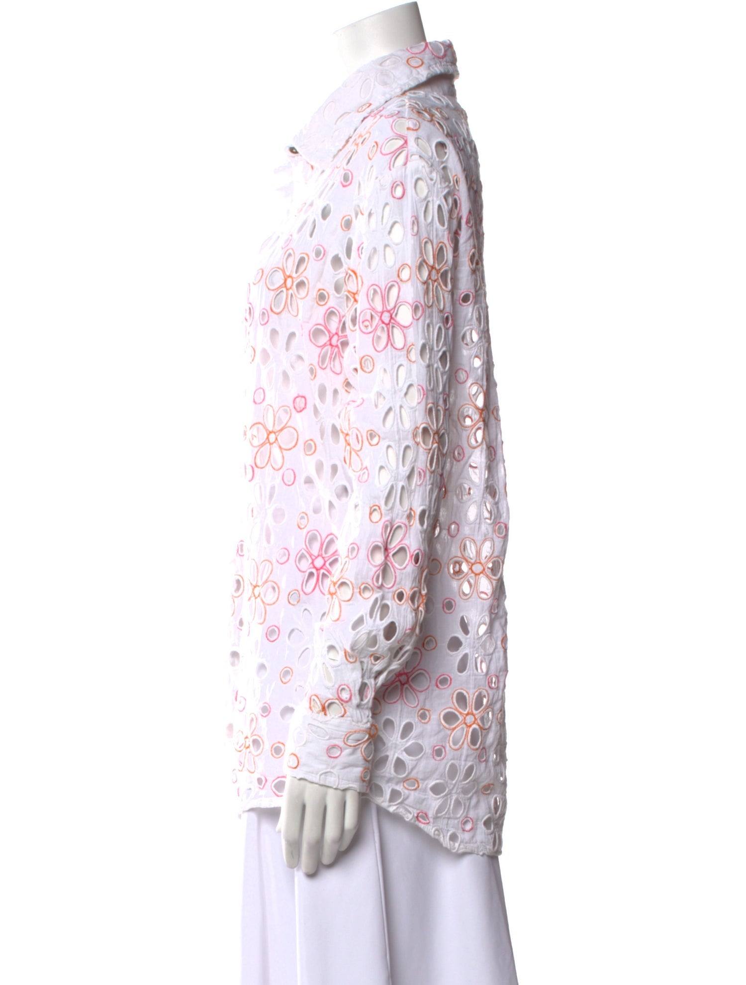 Ramy Brook Floral Print Long Sleeve Button-Up Top