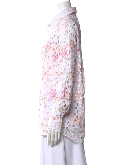 Ramy Brook Floral Print Long Sleeve Button-Up Top