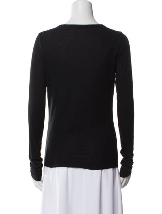 Ramy Brook Scoop Neck Long Sleeve Top