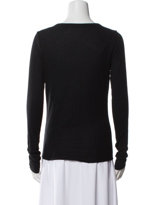 Ramy Brook Scoop Neck Long Sleeve Top