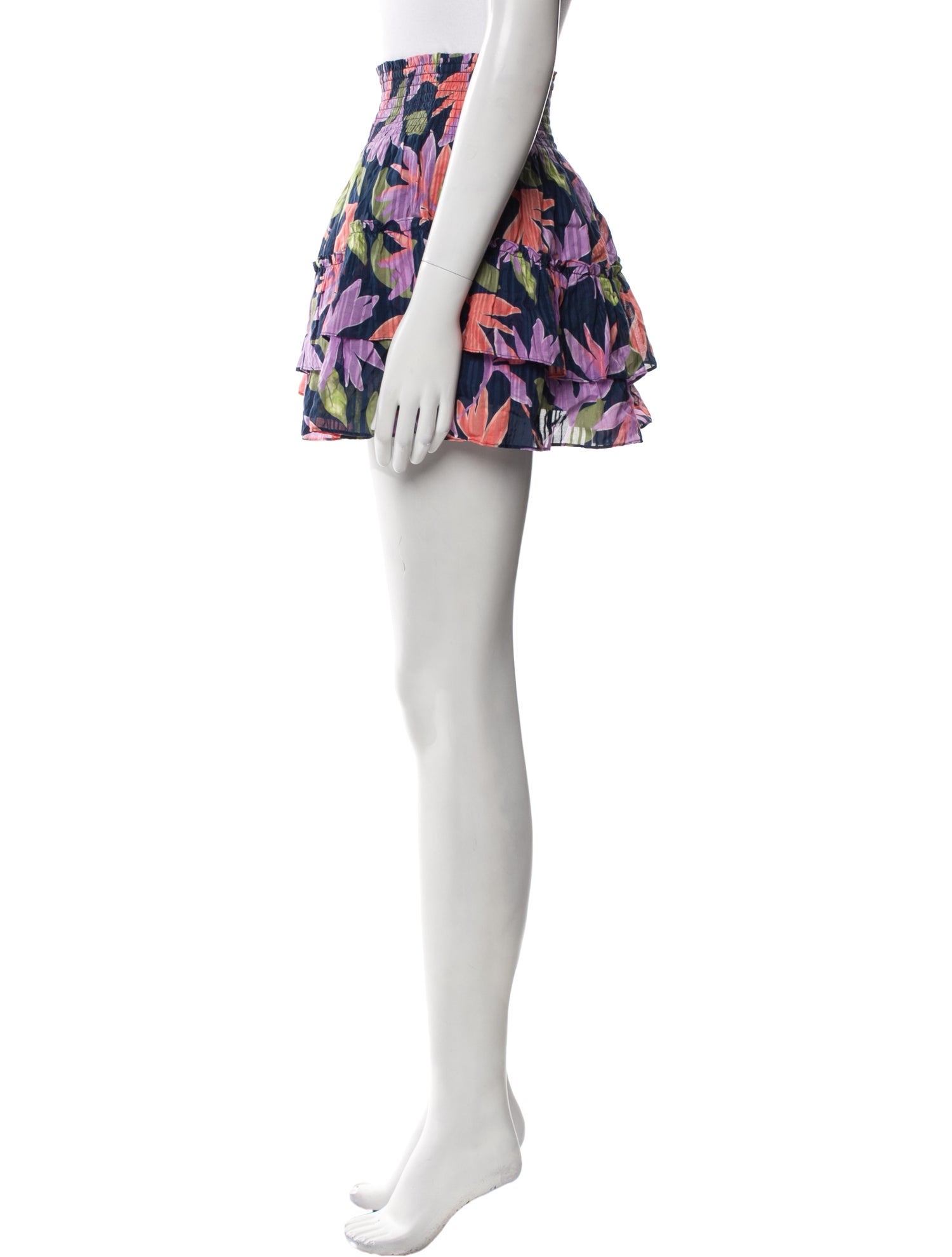 Ramy Brook Floral Print Mini Skirt
