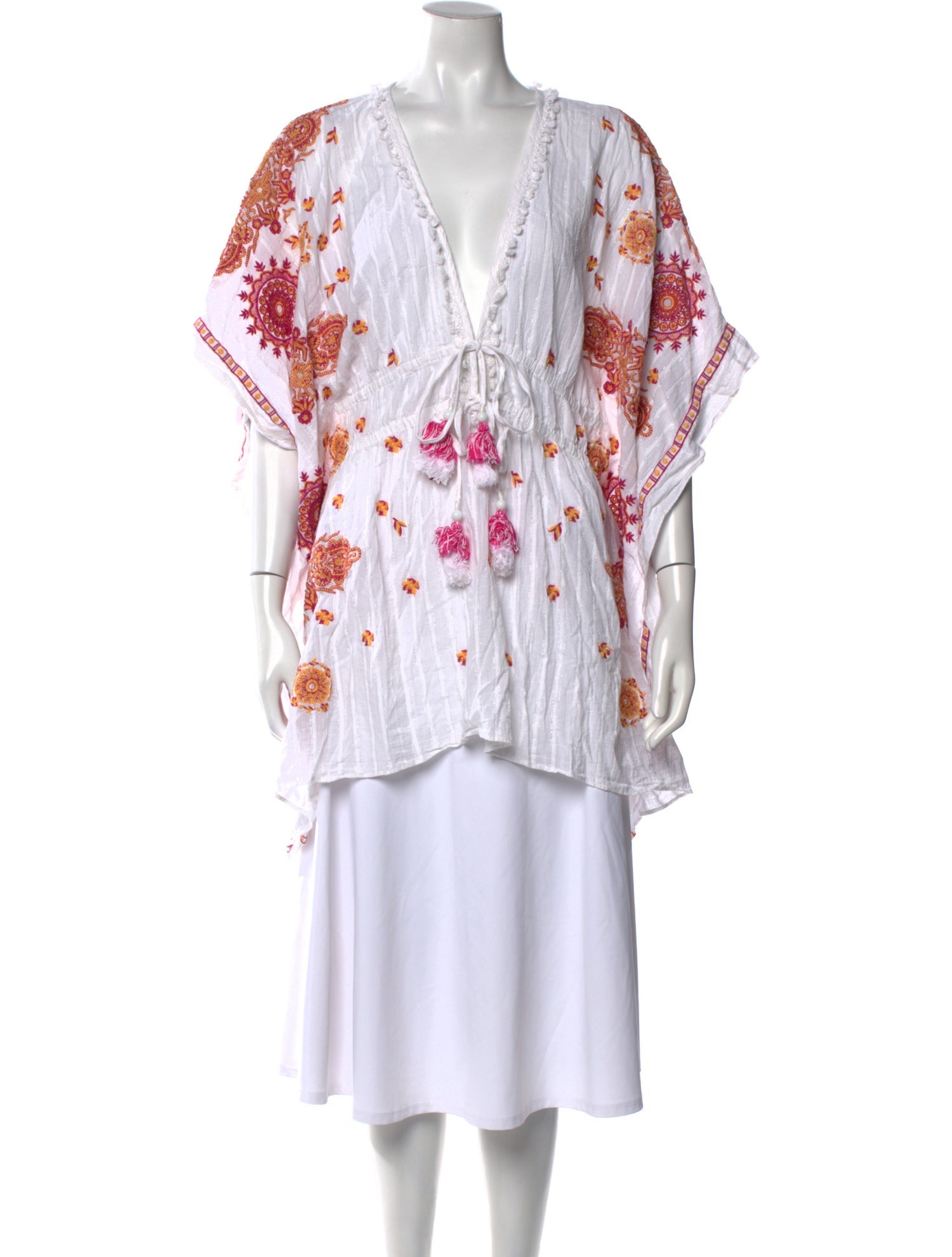 Ramy Brook Printed Plunge Neckline Tunic