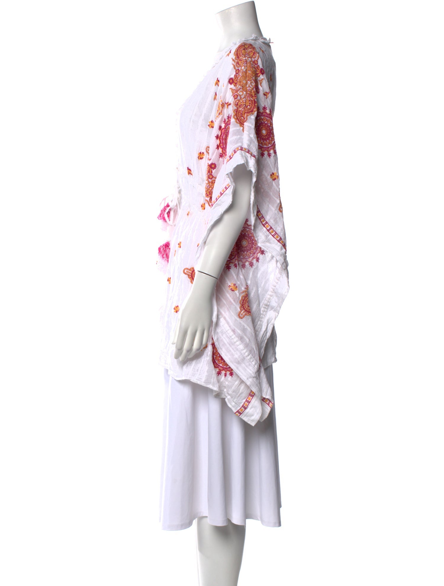 Ramy Brook Printed Plunge Neckline Tunic