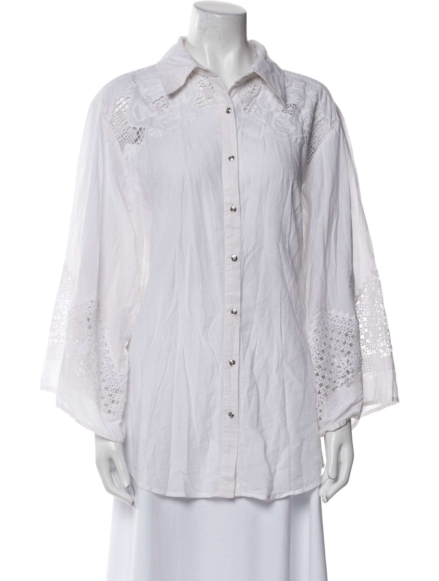 Ramy Brook Long Sleeve Button-Up Top