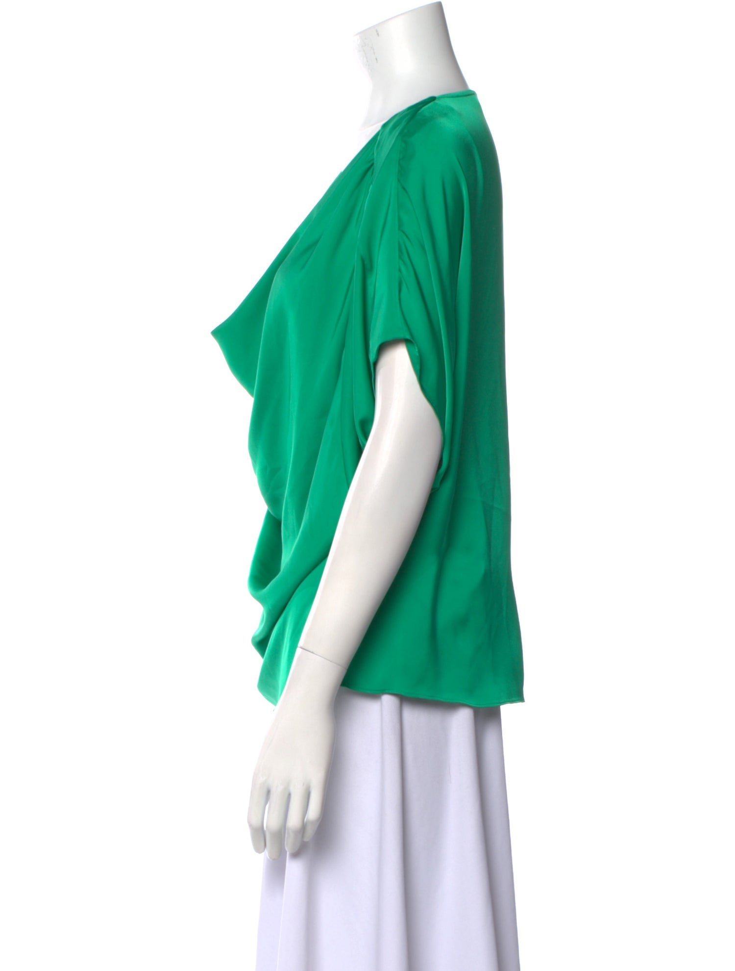 Ramy Brook Cowl Neck Short Sleeve Blouse