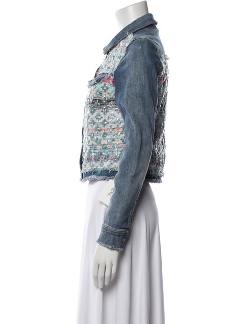 Ramy Brook Tweed Pattern Denim Jacket