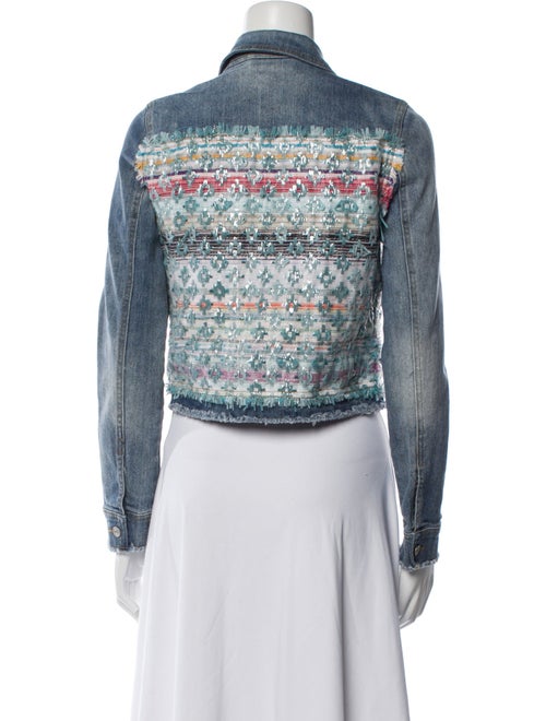 Ramy Brook Tweed Pattern Denim Jacket