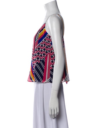 Ramy Brook Printed Square Neckline Crop Top