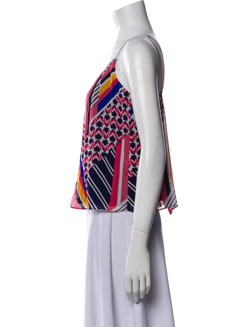 Ramy Brook Printed Square Neckline Crop Top