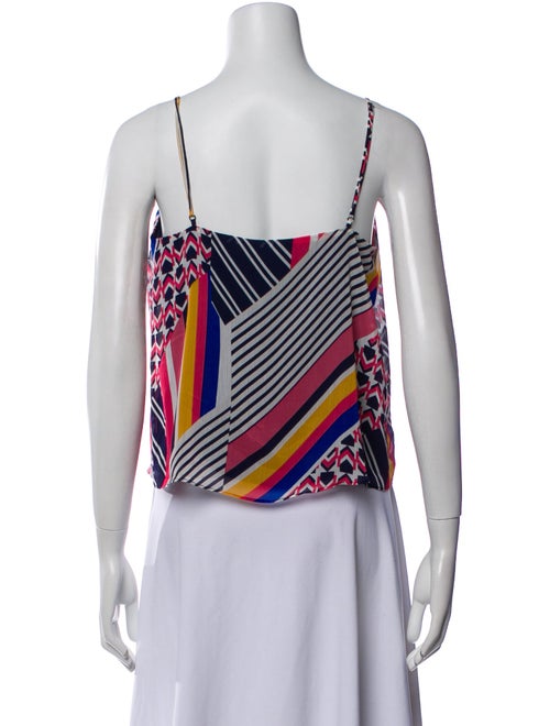Ramy Brook Printed Square Neckline Crop Top