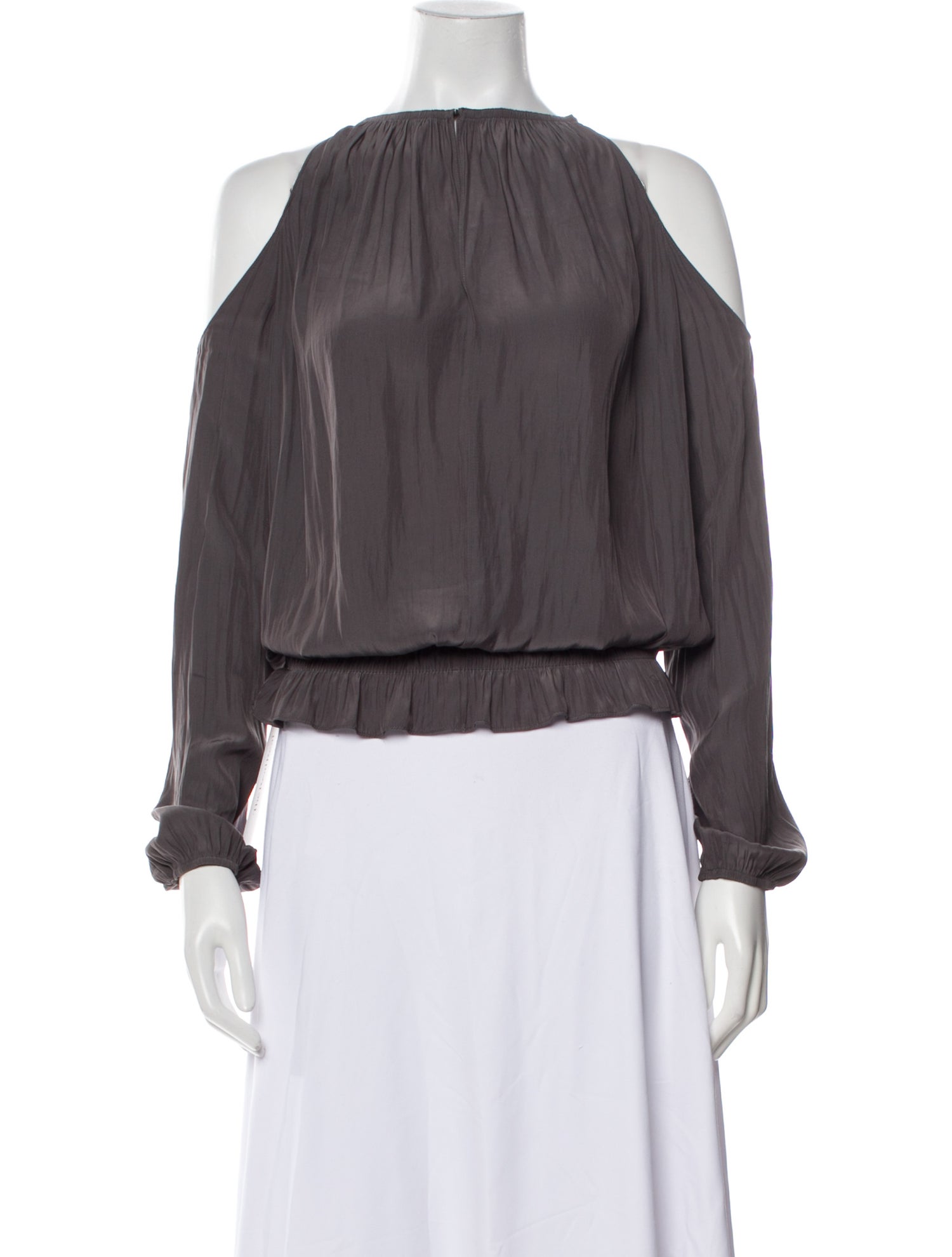 Ramy Brook Off-The-Shoulder Long Sleeve Blouse