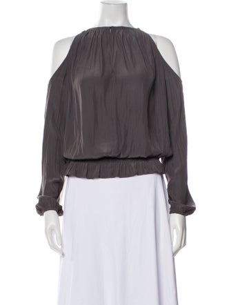 Ramy Brook Off-The-Shoulder Long Sleeve Blouse