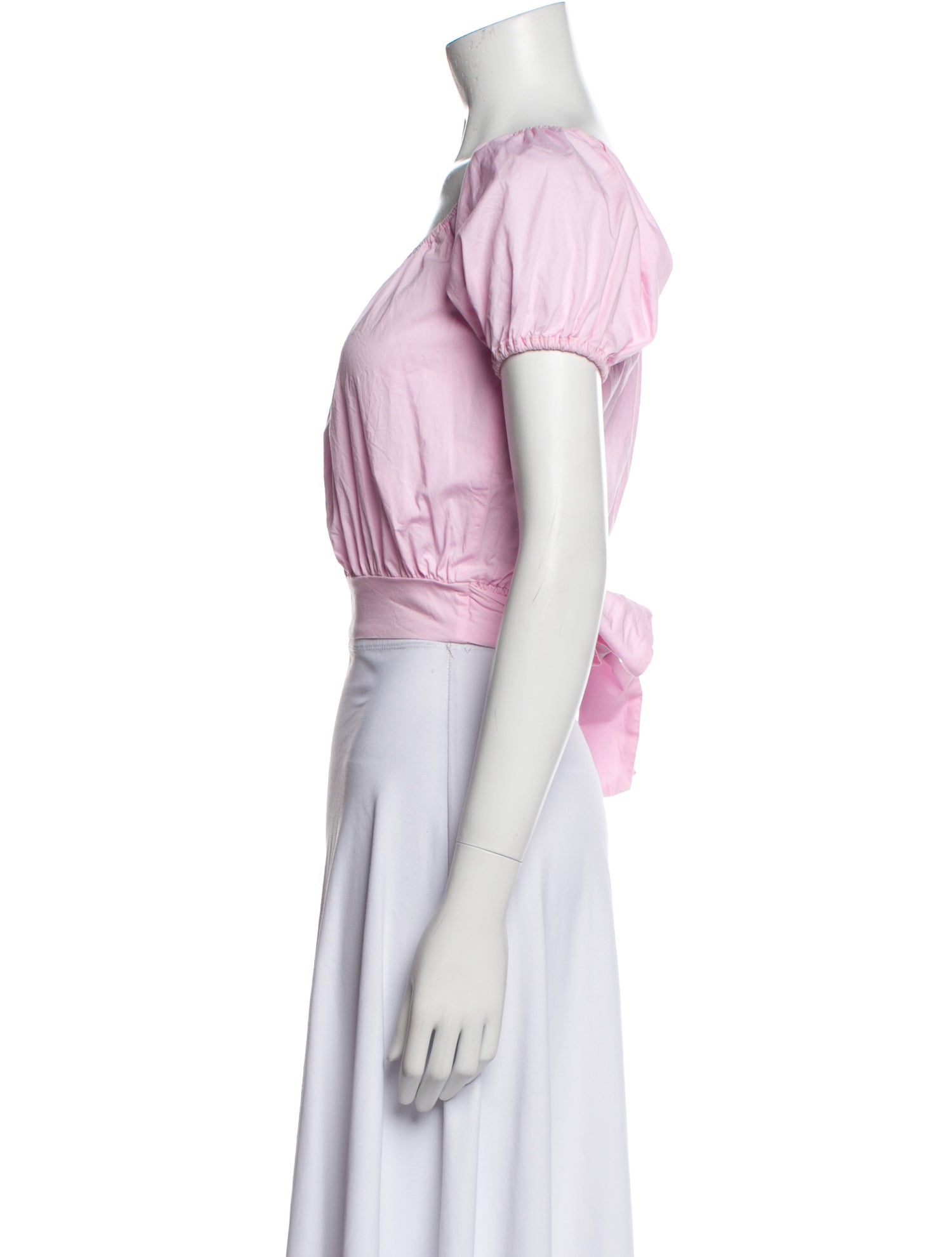 Ramy Brook Scoop Neck Short Sleeve Crop Top