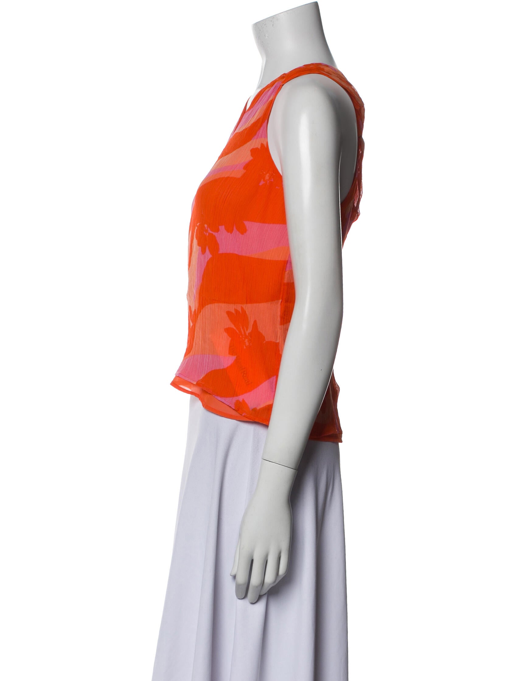 Ramy Brook Printed V-Neck Crop Top