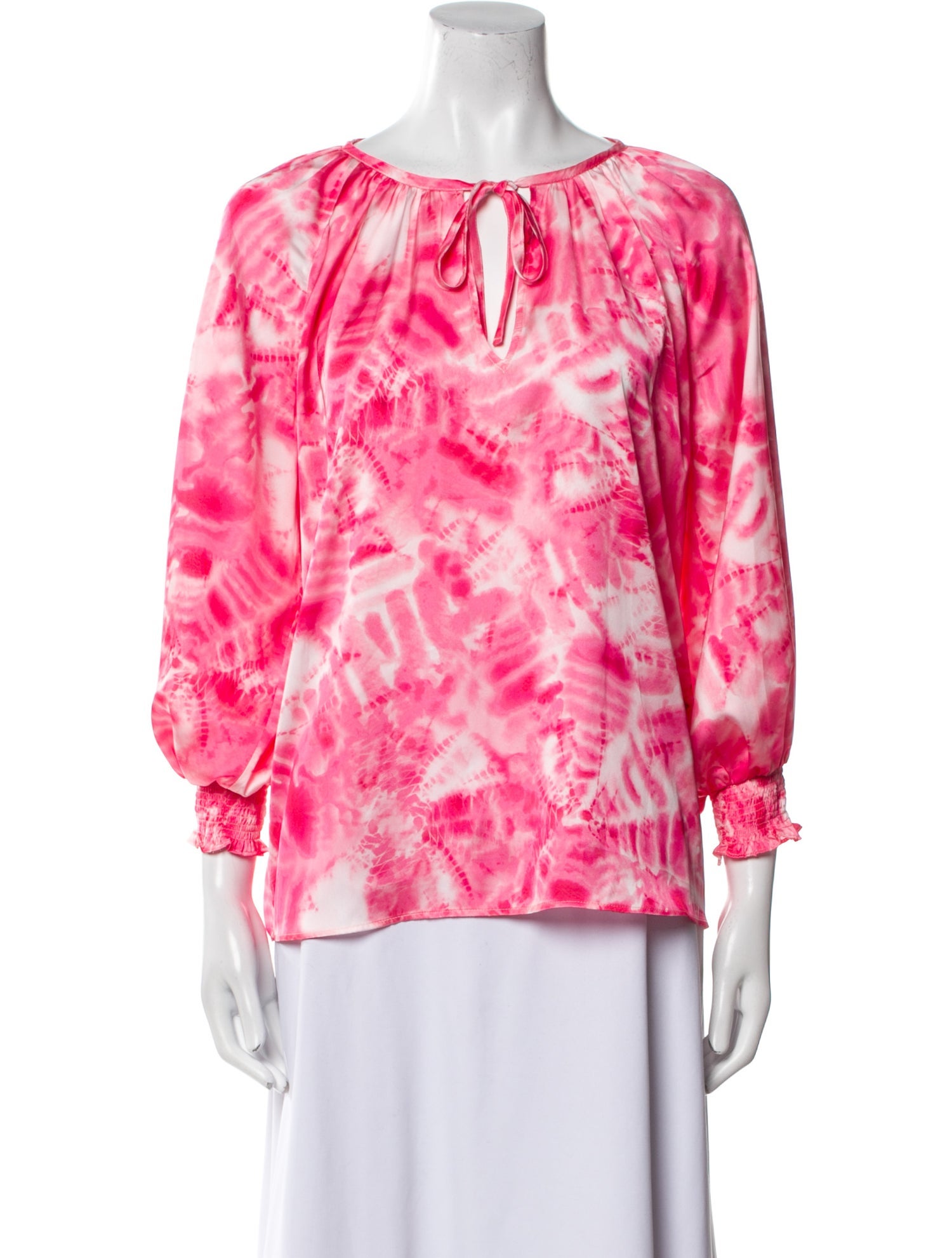 Ramy Brook Printed Scoop Neck Blouse w/ Tags