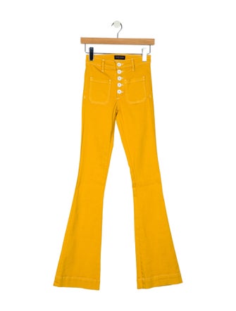 Ramy Brook Mid-Rise Wide Leg Jeans