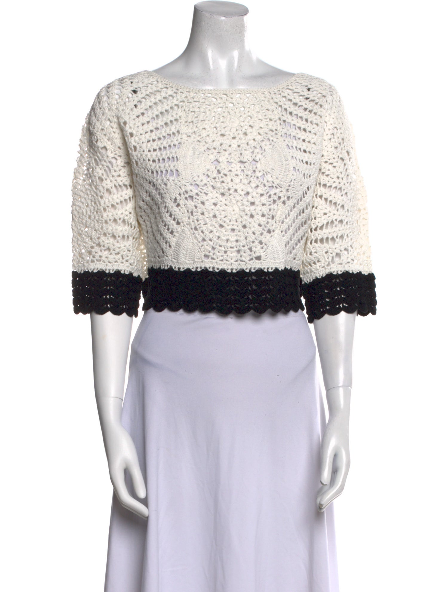 Ramy Brook Colorblock Pattern Bateau Neckline Sweater w/ Tags