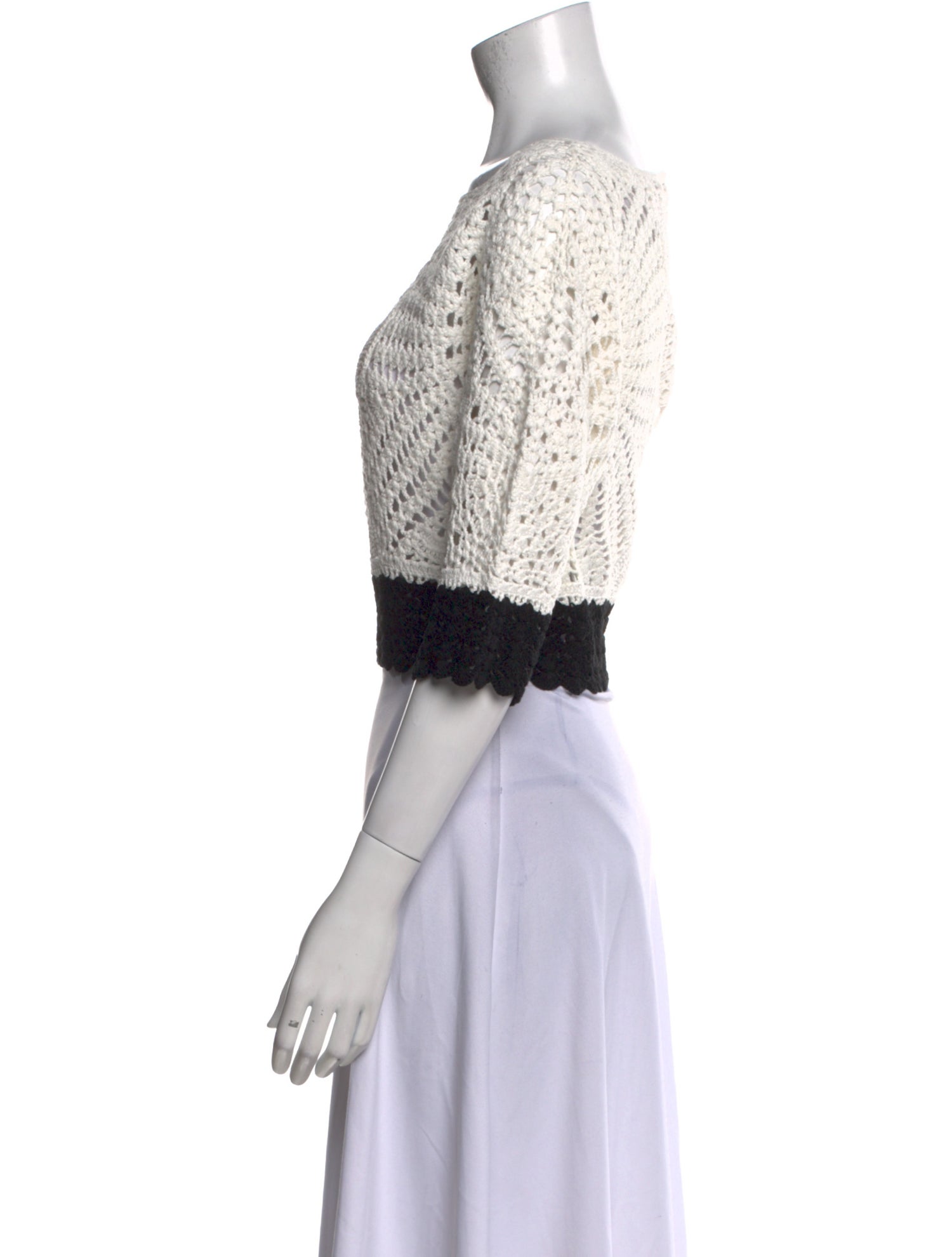 Ramy Brook Colorblock Pattern Bateau Neckline Sweater w/ Tags