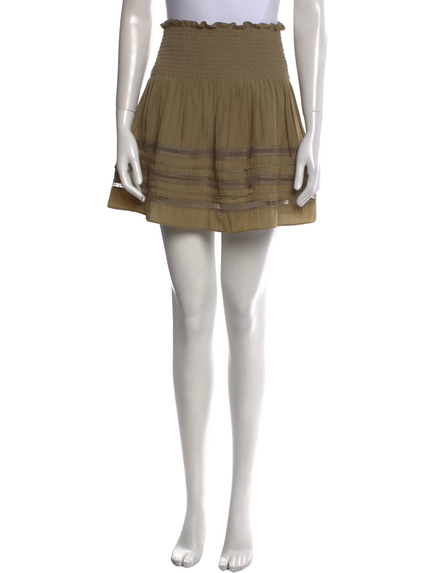 Ramy Brook Embroidered Accent Mini Skirt