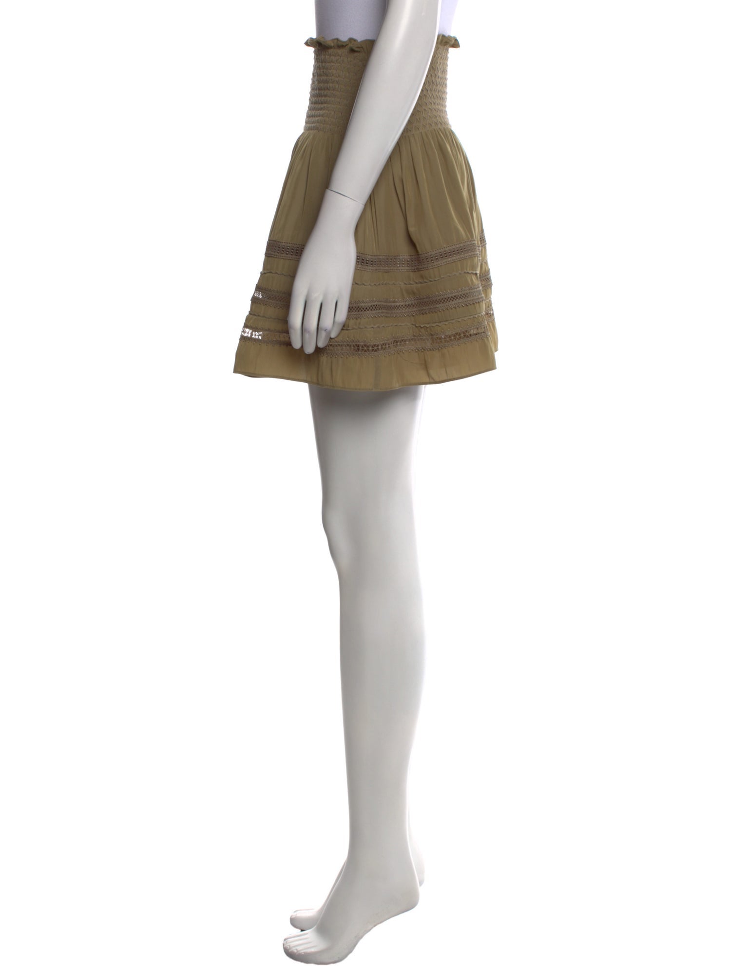 Ramy Brook Embroidered Accent Mini Skirt