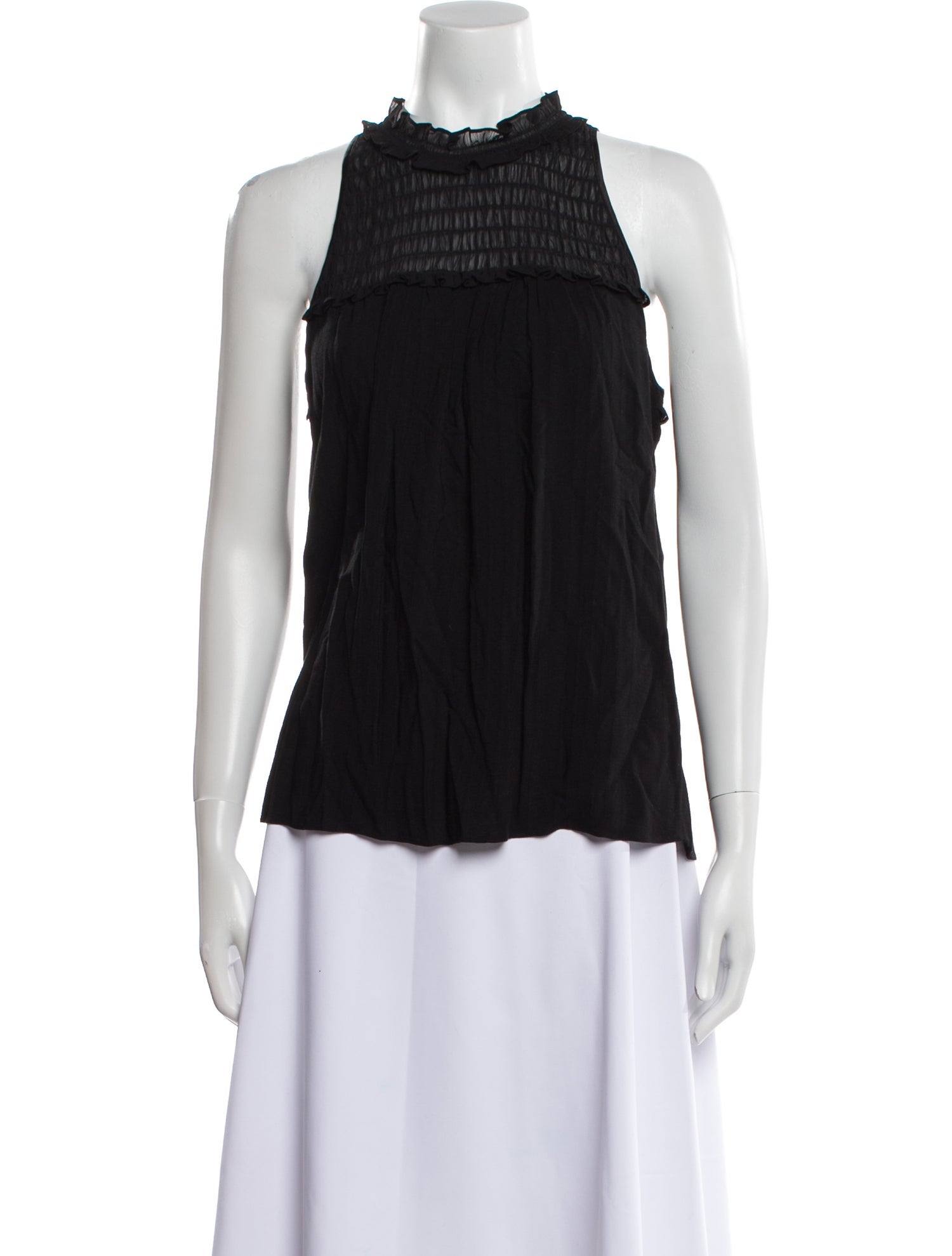 Ramy Brook Mock Neck Sleeveless Blouse