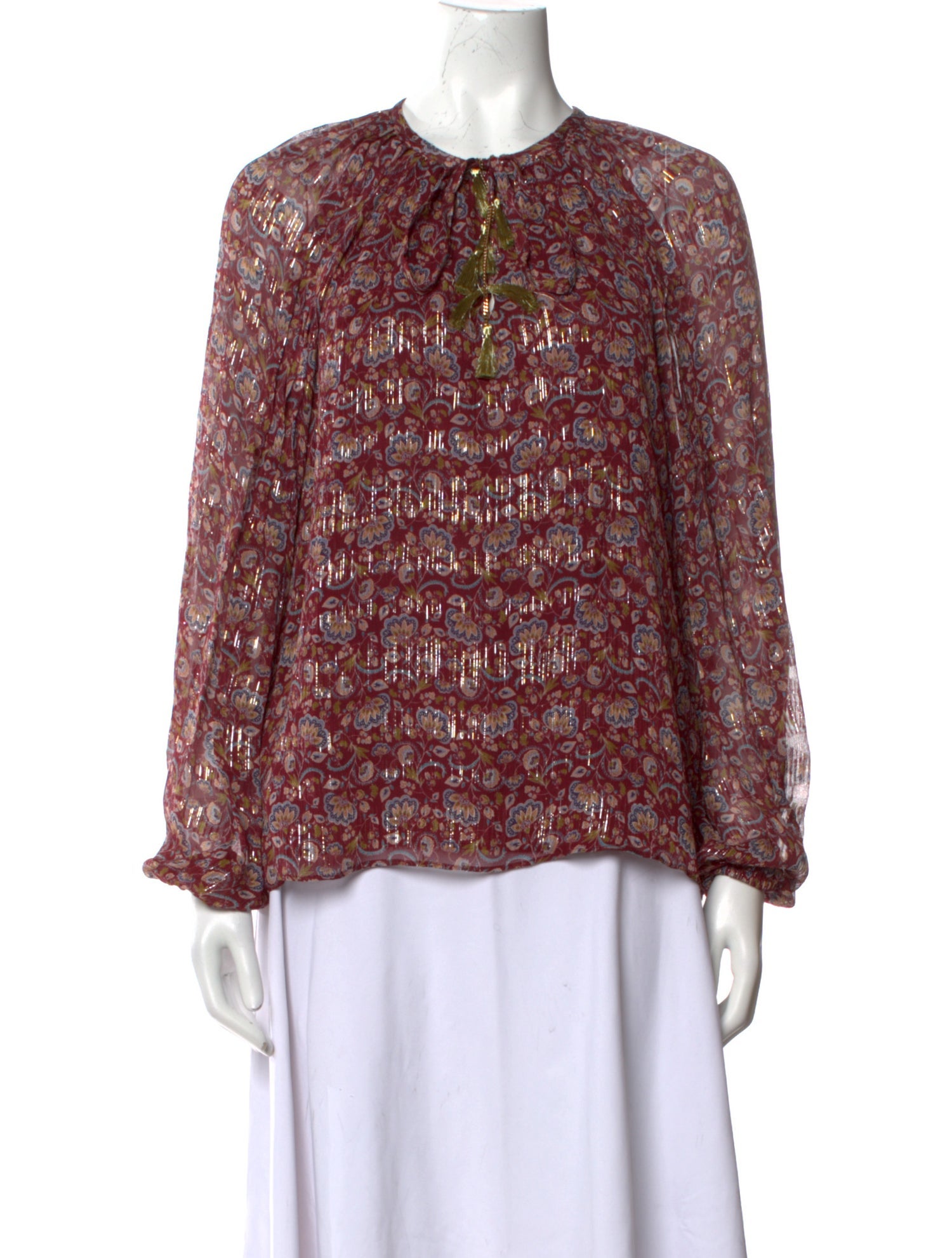 Ramy Brook Silk Floral Print Blouse