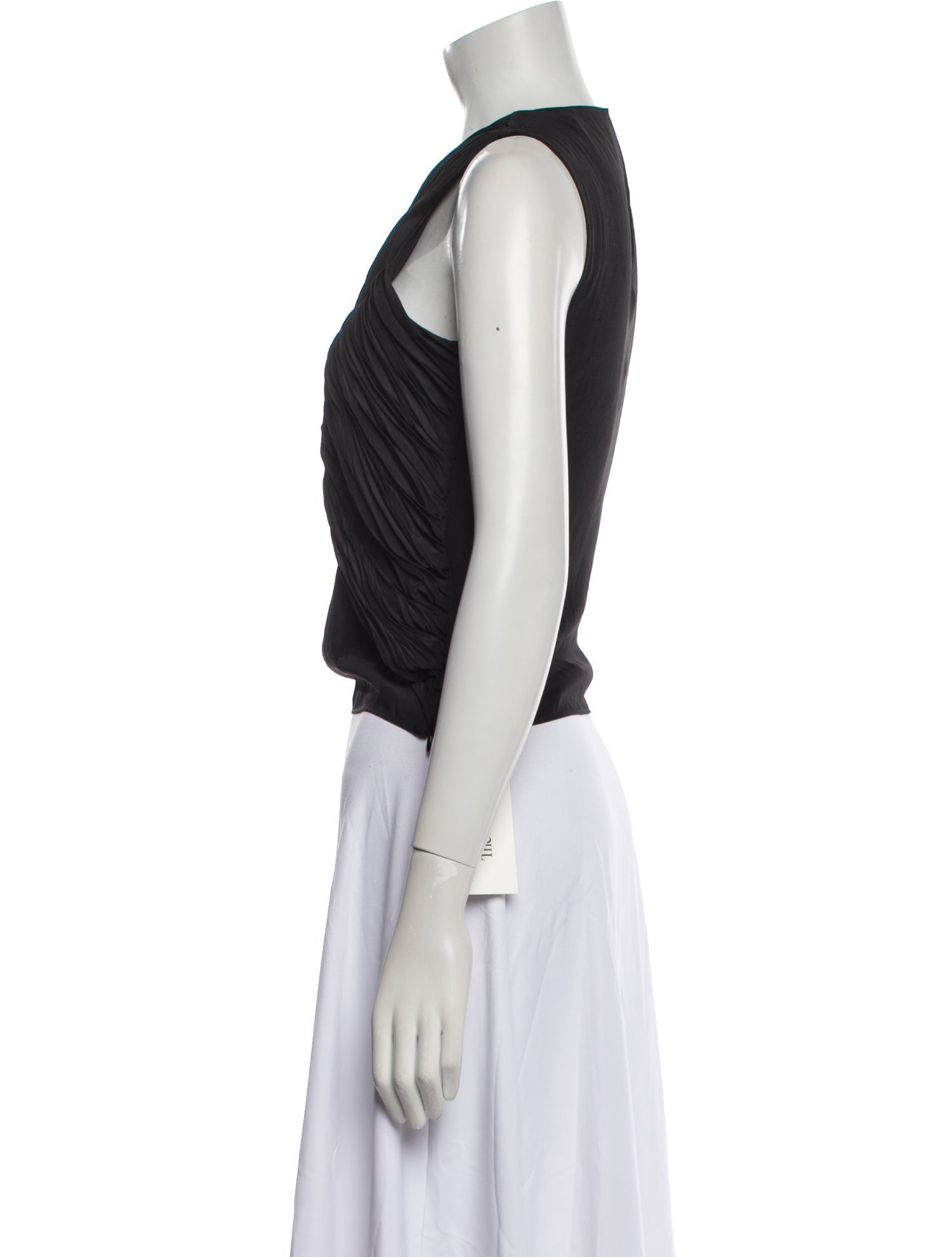 Ramy Brook One-Shoulder Sleeveless Crop Top