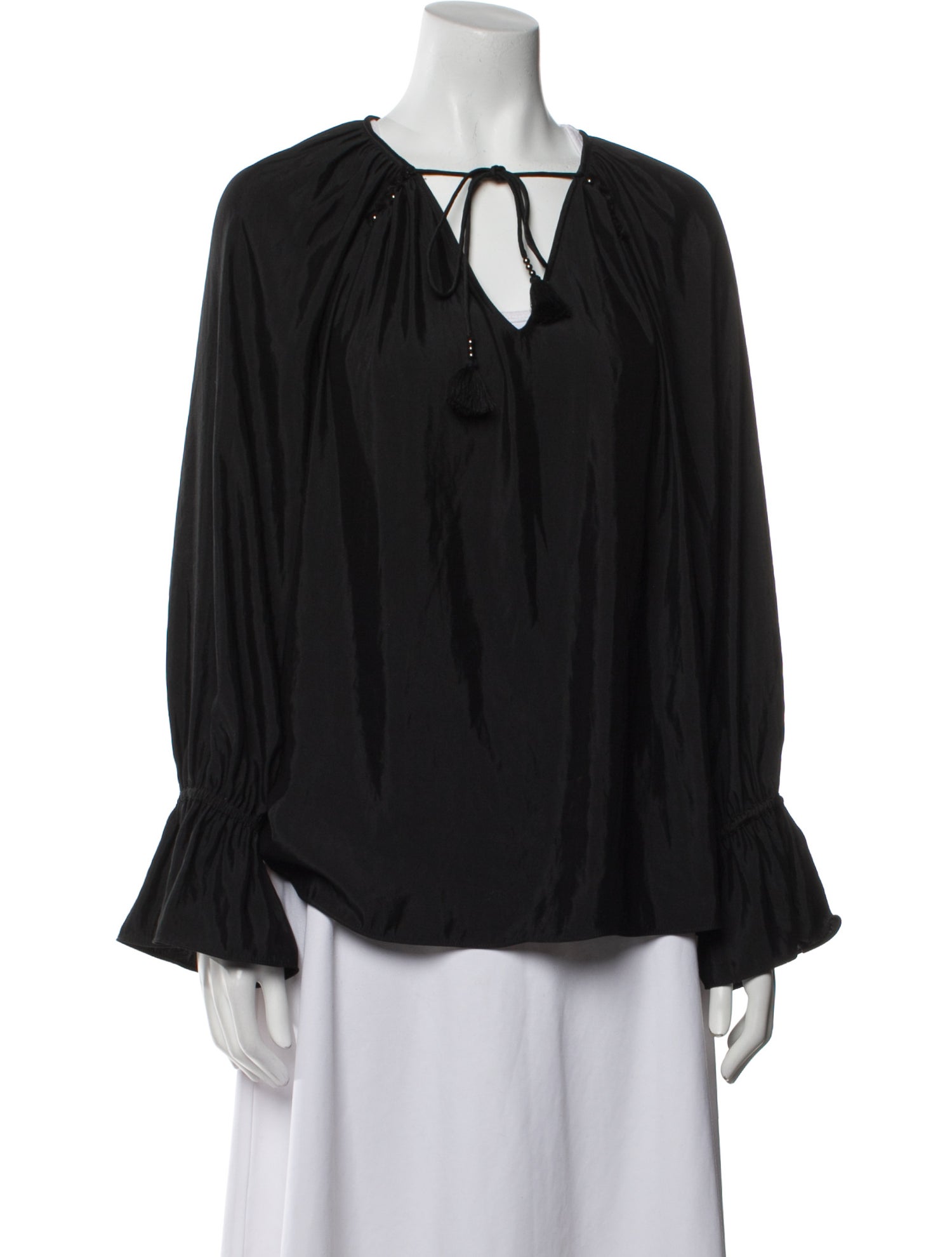 Ramy Brook V-Neck Long Sleeve Blouse