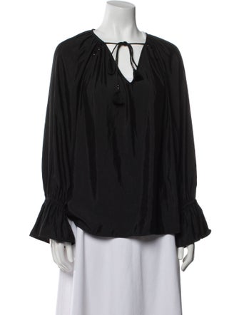 Ramy Brook V-Neck Long Sleeve Blouse