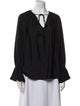 Ramy Brook V-Neck Long Sleeve Blouse