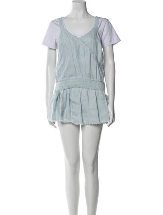 Ramy Brook Raw-Edge Trim Skirt Set