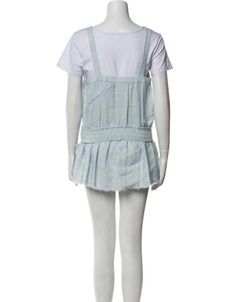 Ramy Brook Raw-Edge Trim Skirt Set