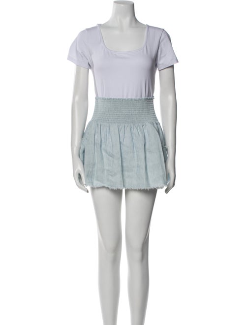 Ramy Brook Raw-Edge Trim Skirt Set