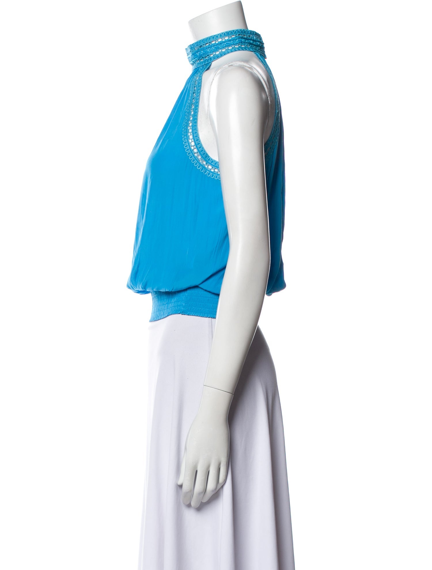 Ramy Brook Halterneck Sleeveless Crop Top