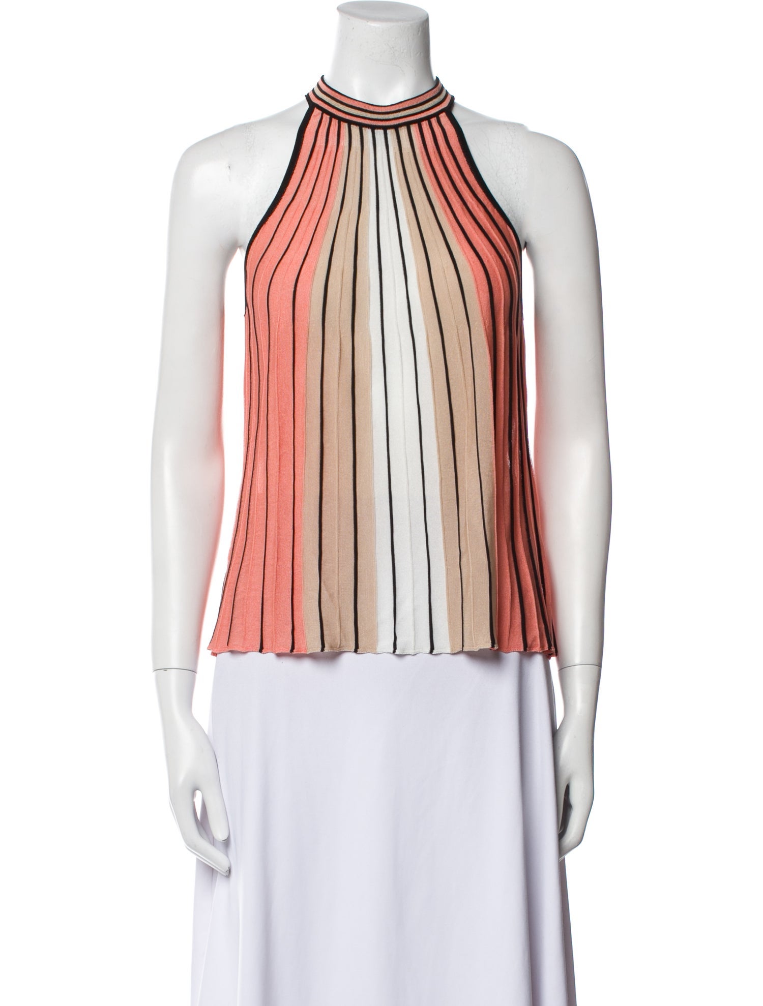 Ramy Brook Striped Halterneck Blouse