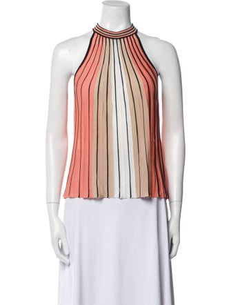Ramy Brook Striped Halterneck Blouse