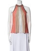 Ramy Brook Striped Halterneck Blouse