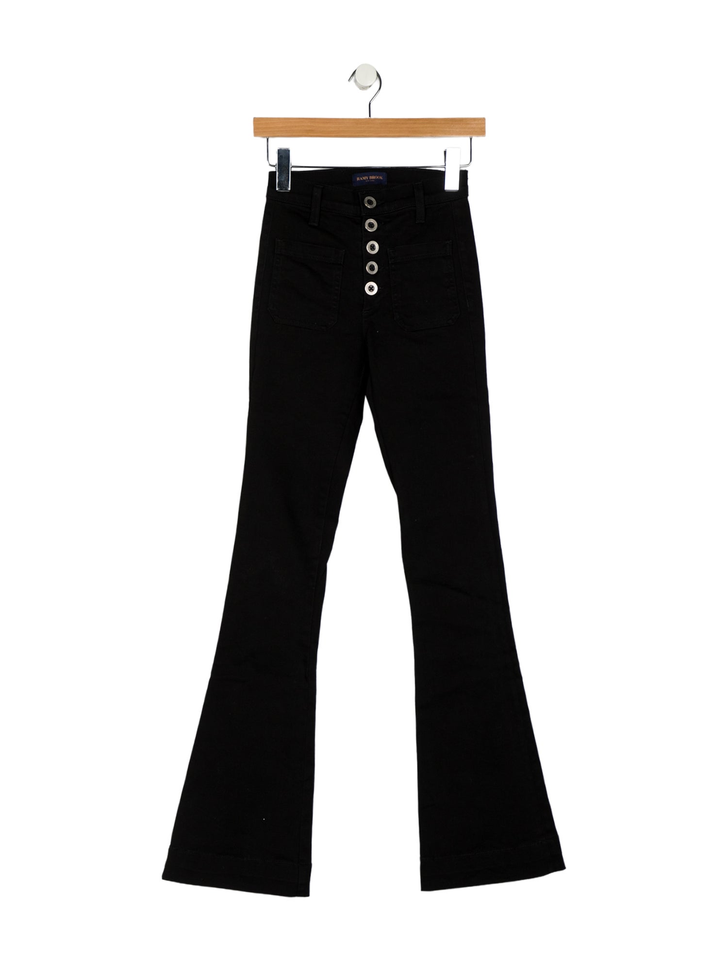 Ramy Brook Mid-Rise Wide Leg Jeans
