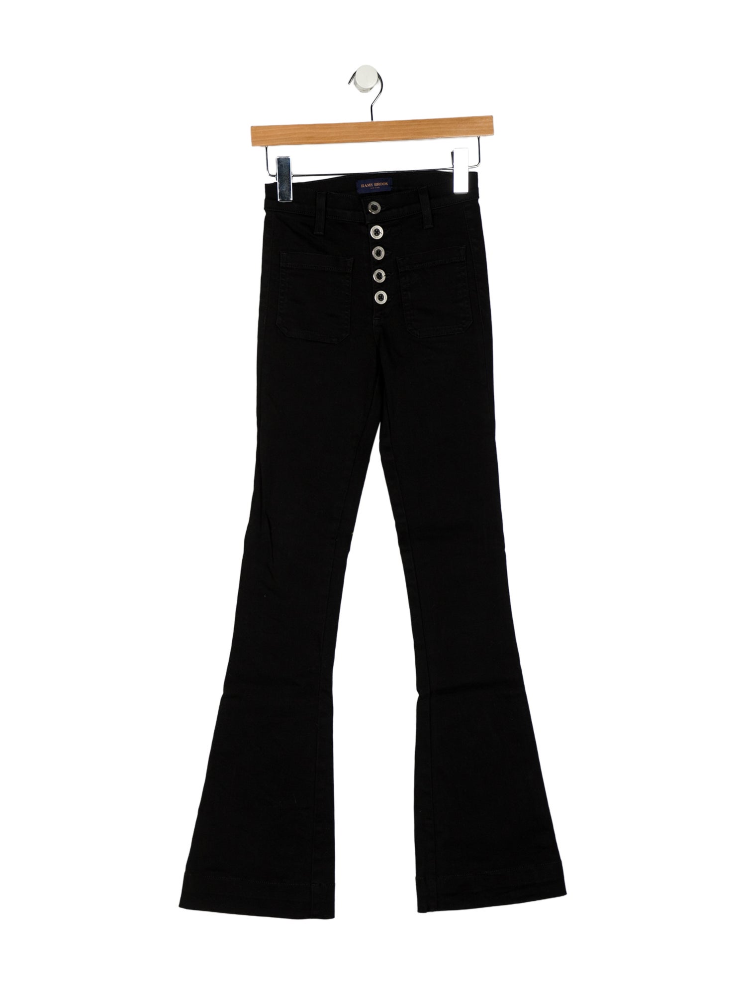 Ramy Brook Mid-Rise Wide Leg Jeans
