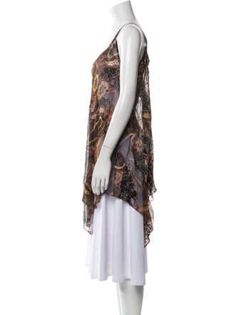 Ramy Brook Paisley Print V-Neck Tunic