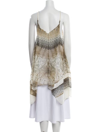 Ramy Brook Animal Print V-Neck Tunic