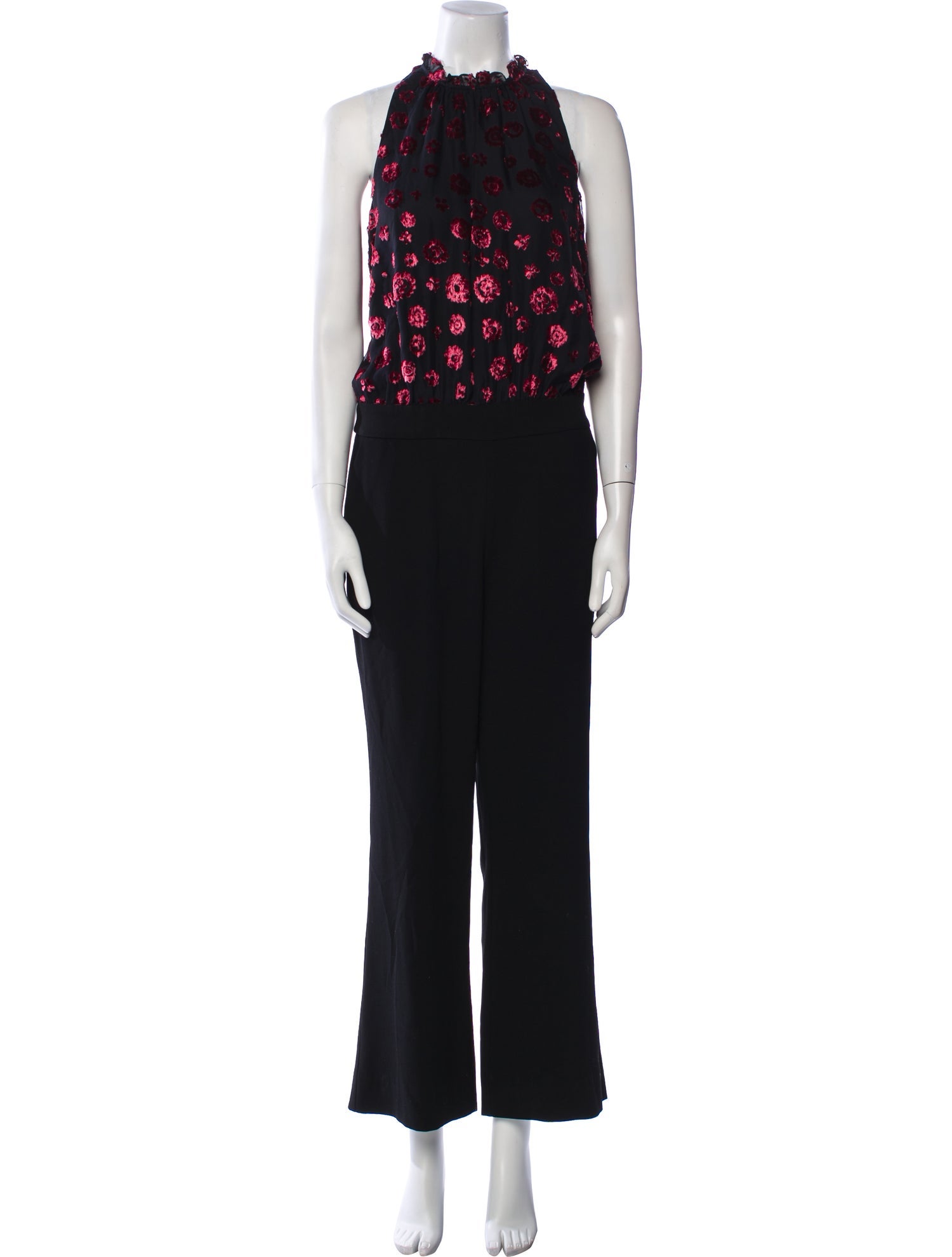 Ramy Brook Floral Print Mock Neck Jumpsuit