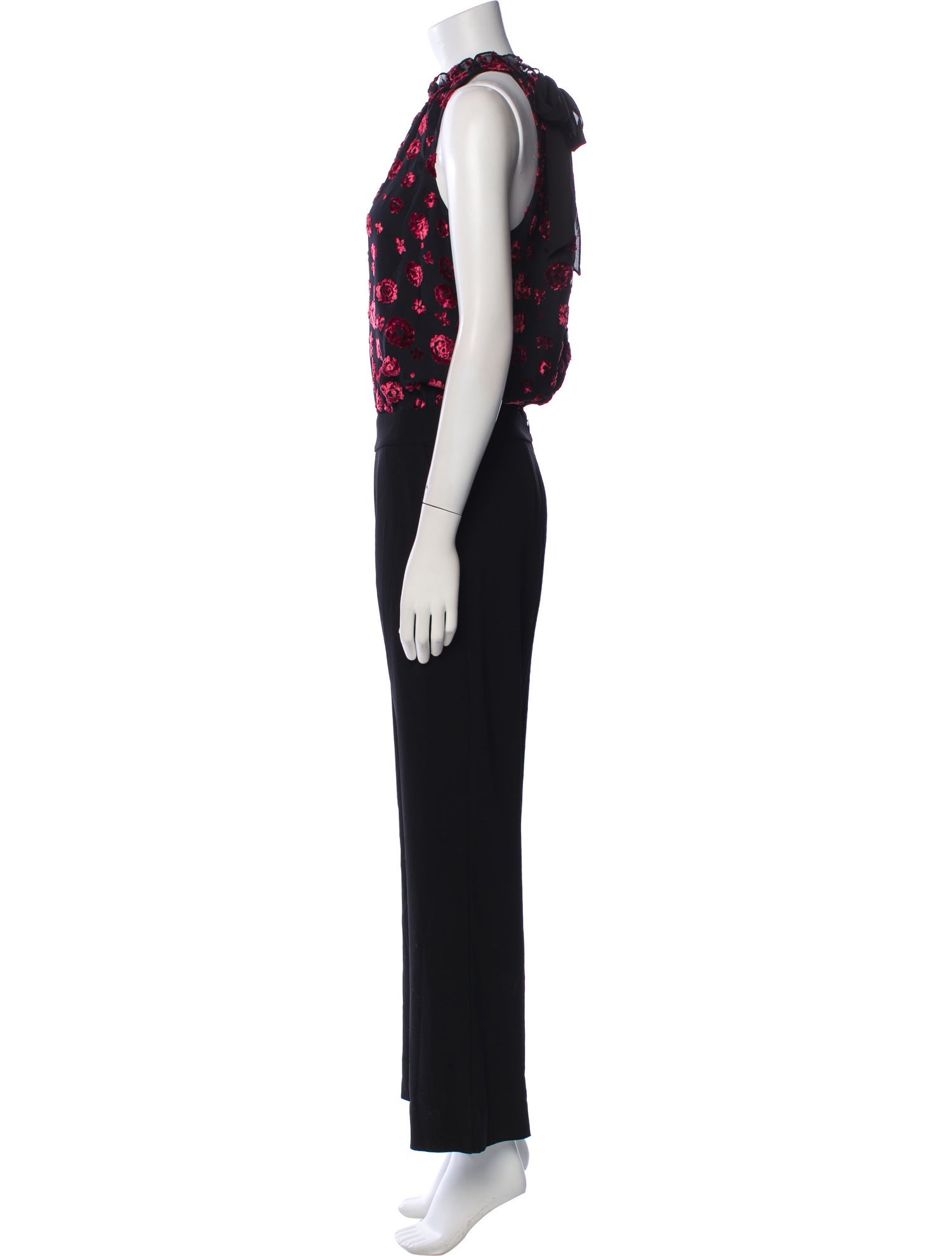 Ramy Brook Floral Print Mock Neck Jumpsuit