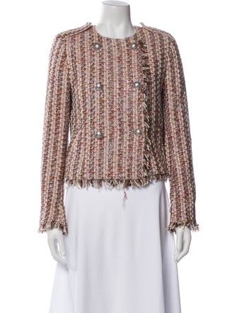 Ramy Brook Tweed Pattern Evening Jacket